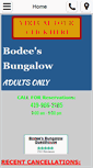 Mobile Screenshot of bodeesbungalow.com
